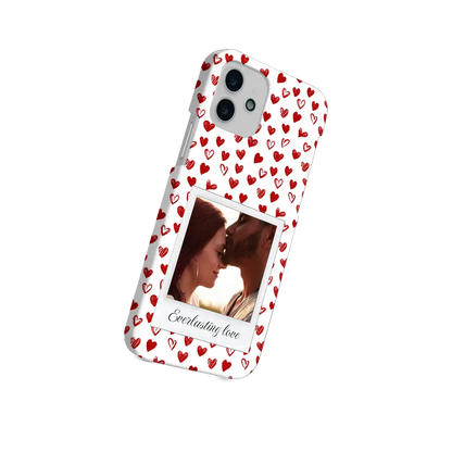 Corazones Polaroid - Carcasa personalizada iPhone