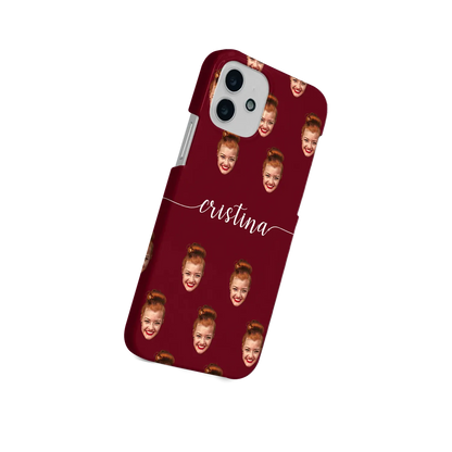 Cara y remolinos - Funda personalizada para iPhone