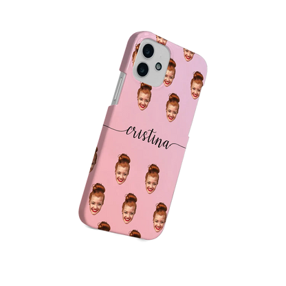 Cara y remolinos - Funda personalizada Galaxy S