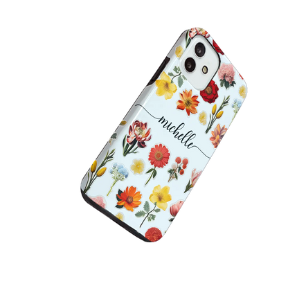 Pegatinas de flores - Personalizadas Galaxy S carcasa