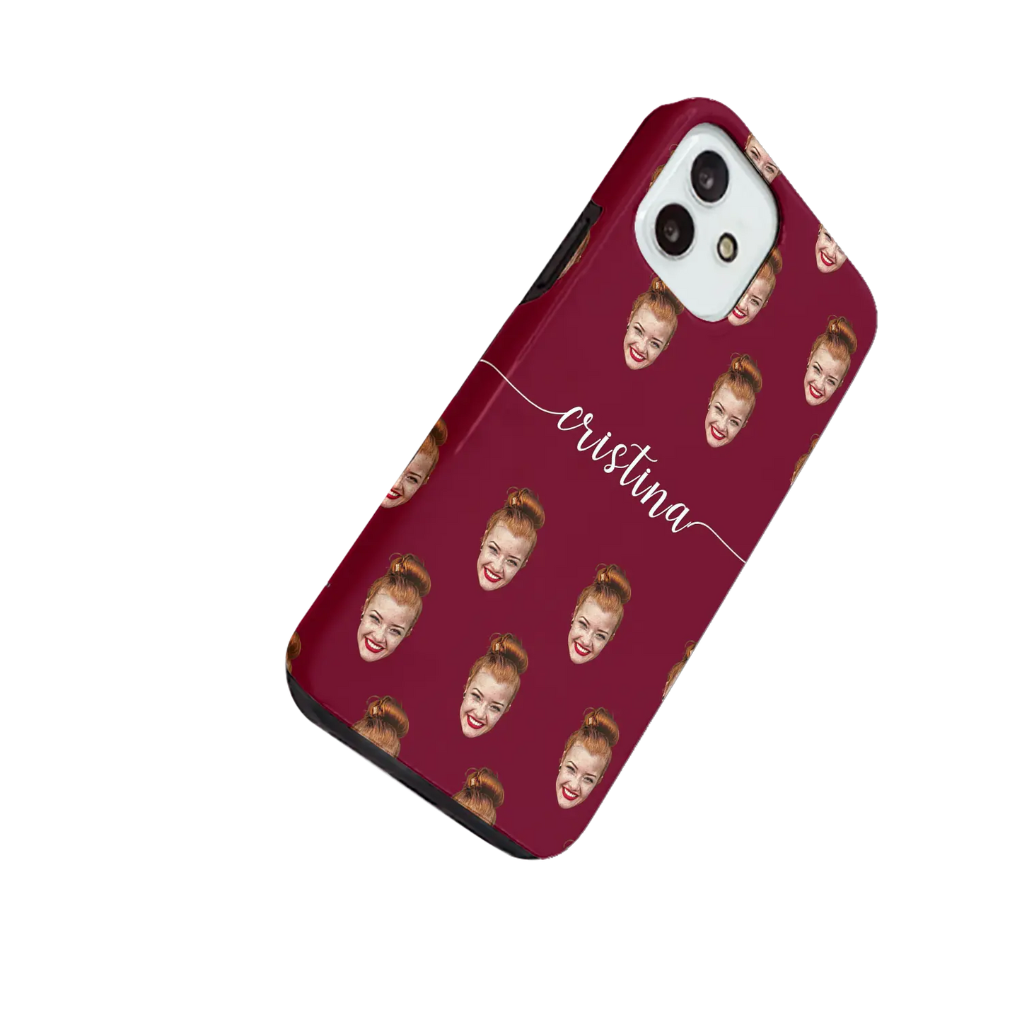 Cara y remolinos - Funda personalizada para iPhone