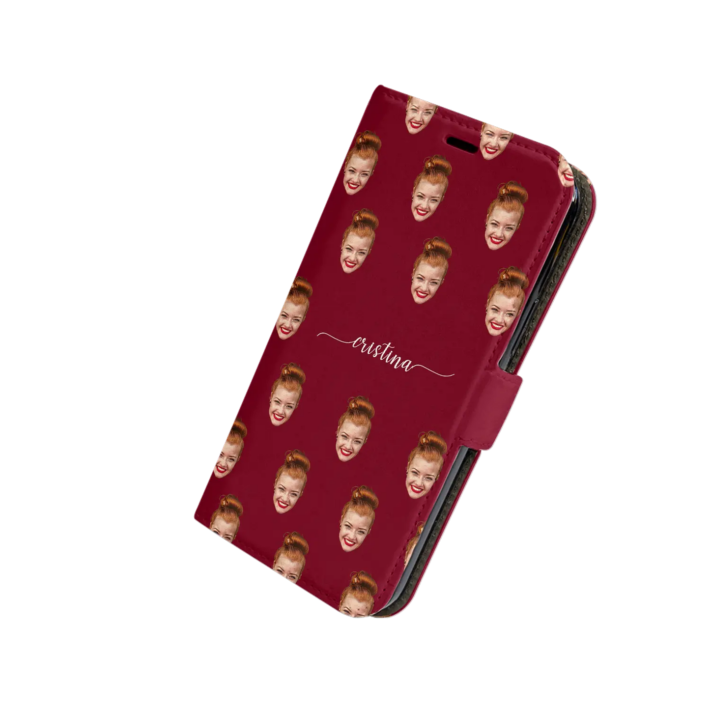 Cara y remolinos - Funda personalizada para iPhone