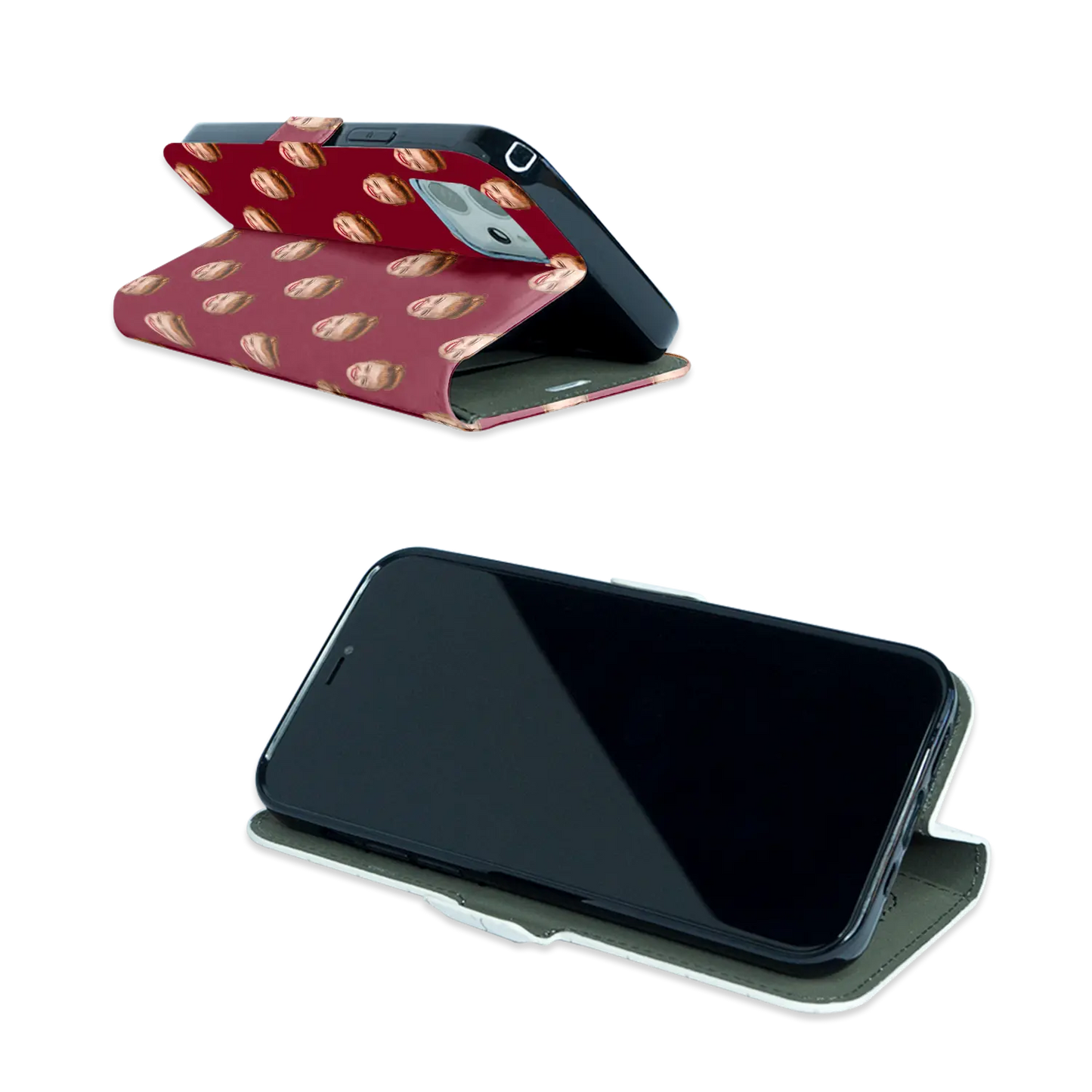 Cara y remolinos - Funda personalizada para iPhone