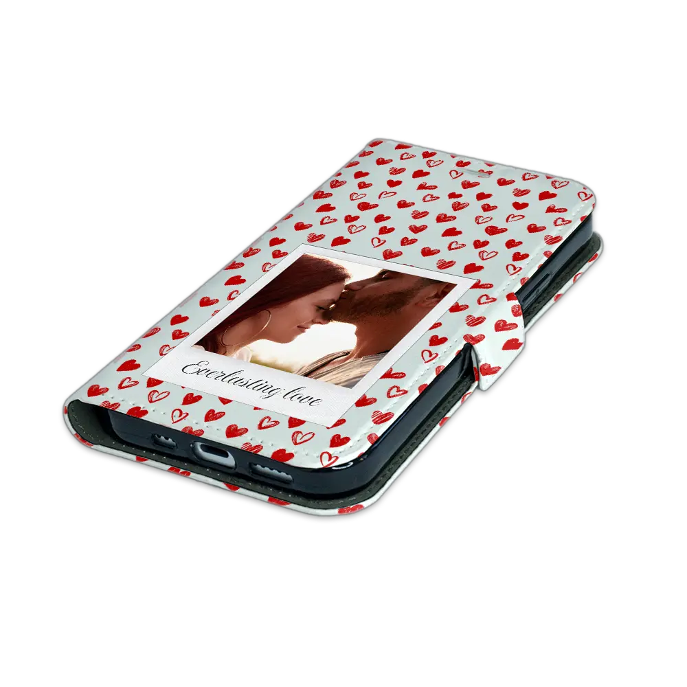 Corazones Polaroid - Carcasa personalizada iPhone