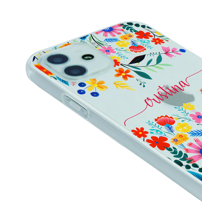 Happy Flowers - Personnalisé Galaxy A coque