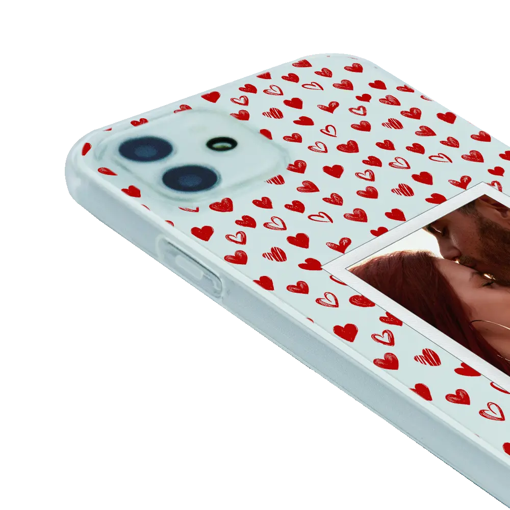 Polaroid Hearts - Coque iPhone personnalisée