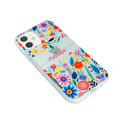 Happy Flowers - Personnalisé Galaxy A coque