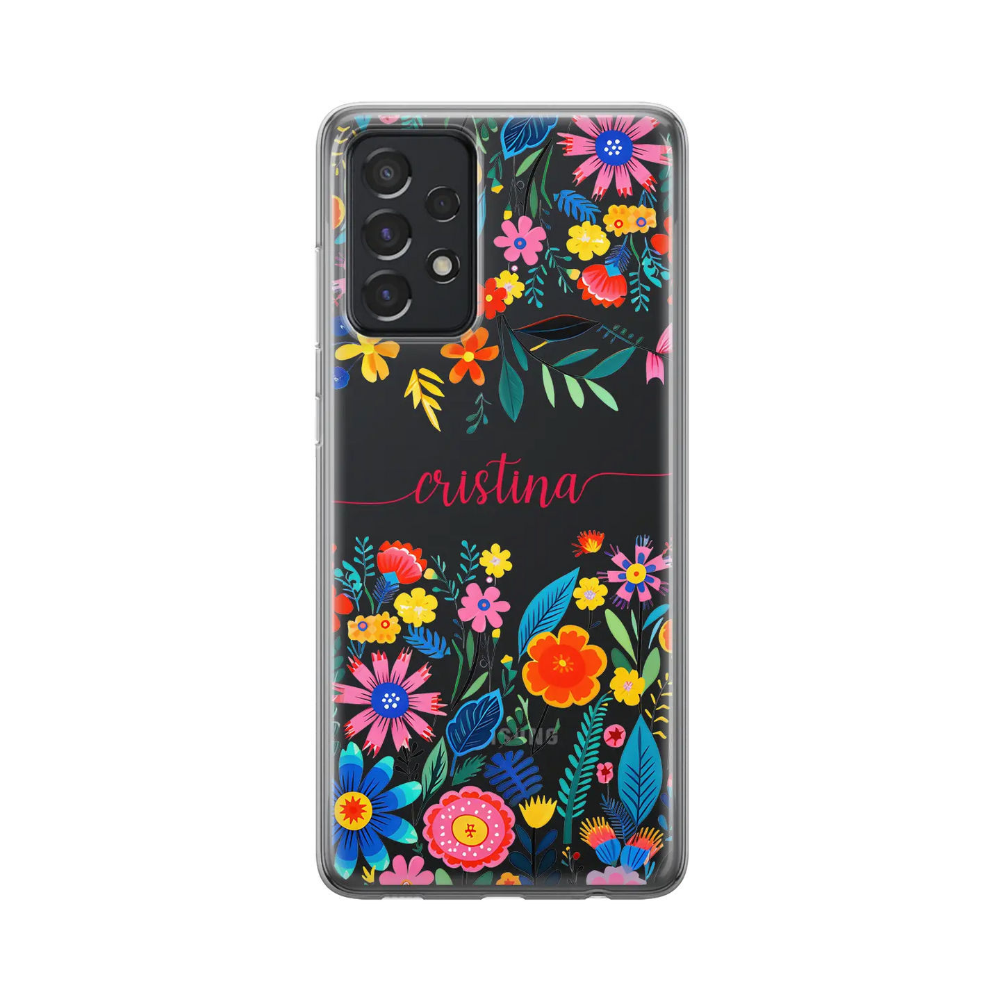 Happy Flowers - Personnalisé Galaxy A coque