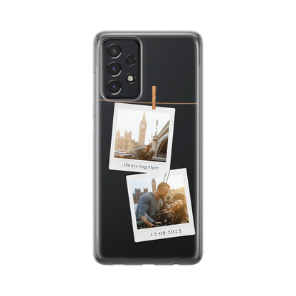 Polaroid Duo - Coque Galaxy A personnalisée