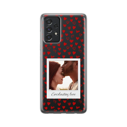 Polaroid Hearts - Coque Galaxy A personnalisée