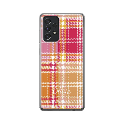 Plaid & Simple - Galaxy A personnalisé coque