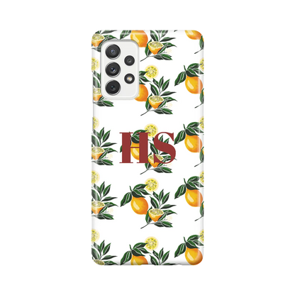 Motif citron - Personnalisé Galaxy A coque