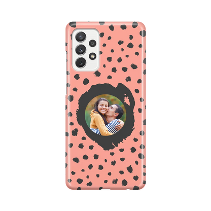 Grunge Dots Photo Style - Coque Galaxy A personnalisée Case