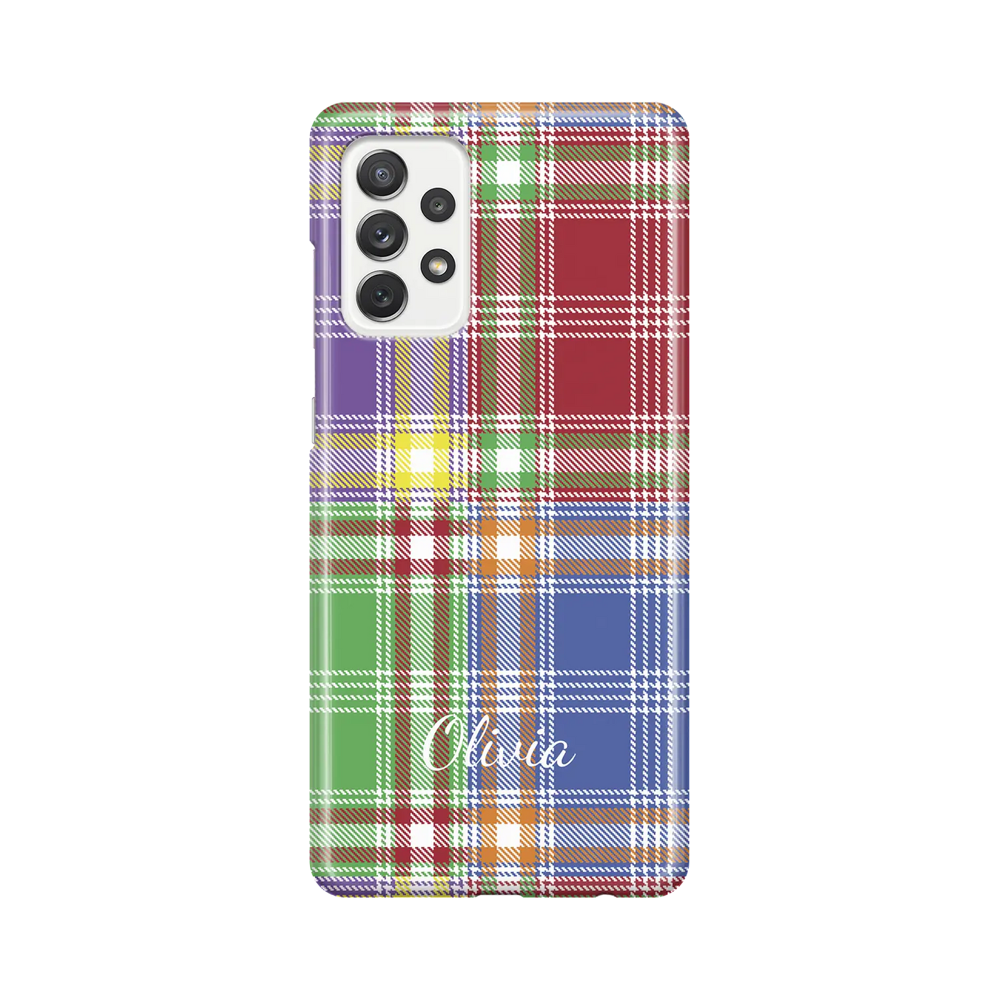 Plaid & Simple - Galaxy A personnalisé coque