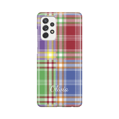 Plaid & Simple - Galaxy A personnalisé coque