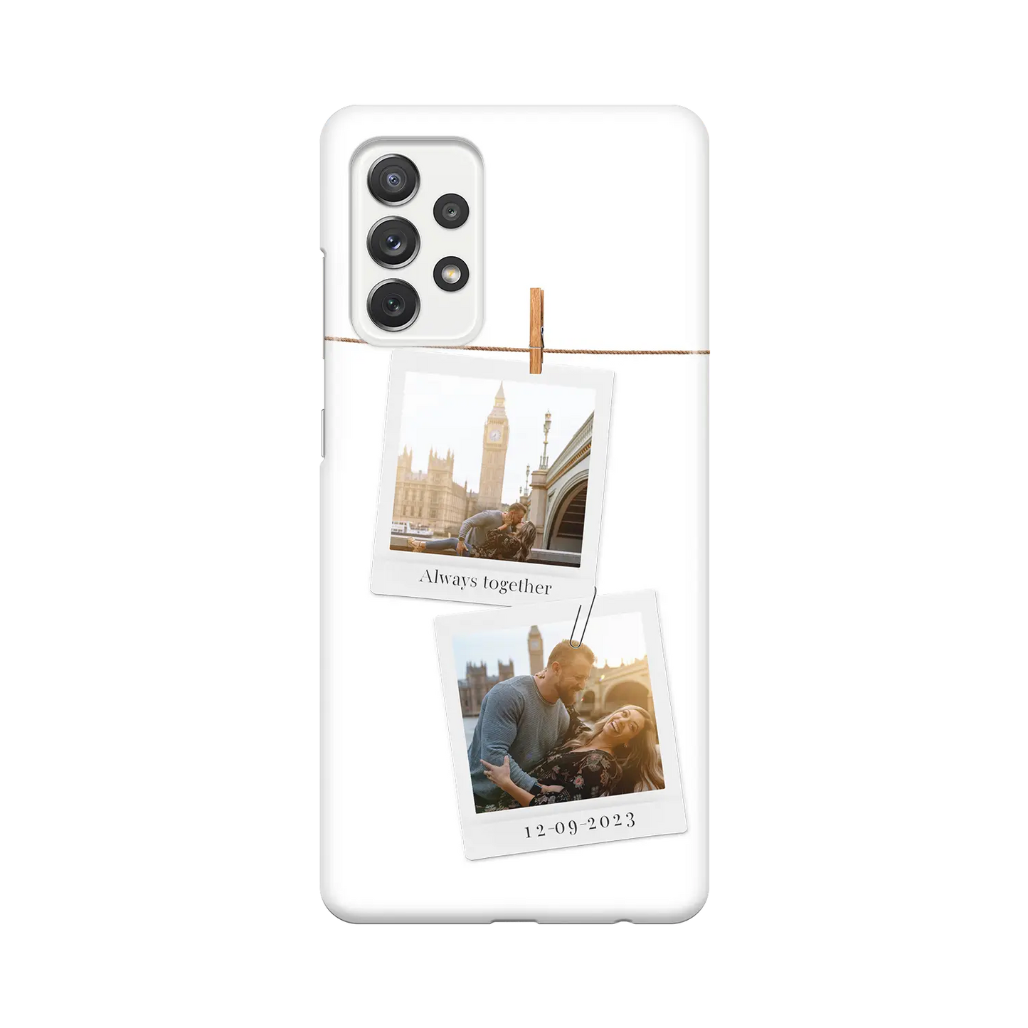 Polaroid Duo - Coque Galaxy A personnalisée