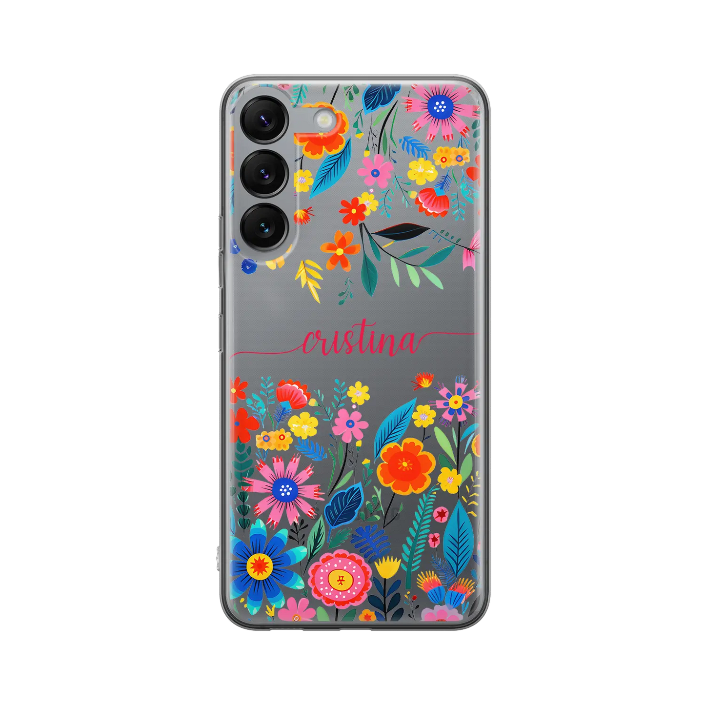 Happy Flowers - Coque Galaxy S personnalisée