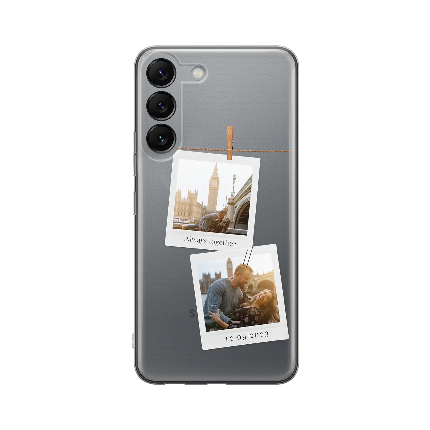 Polaroid Duo - Coque Galaxy S personnalisée