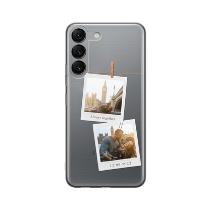 Polaroid Duo - Coque Galaxy S personnalisée