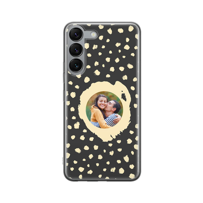 Grunge Dots Photo Style - Custom Galaxy S coque