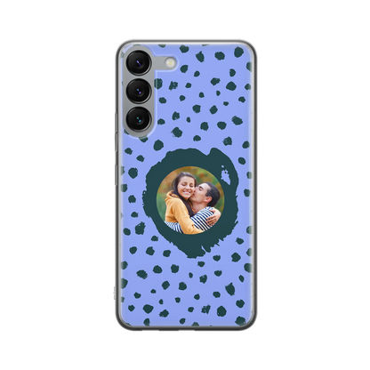 Grunge Dots Photo Style - Custom Galaxy S coque