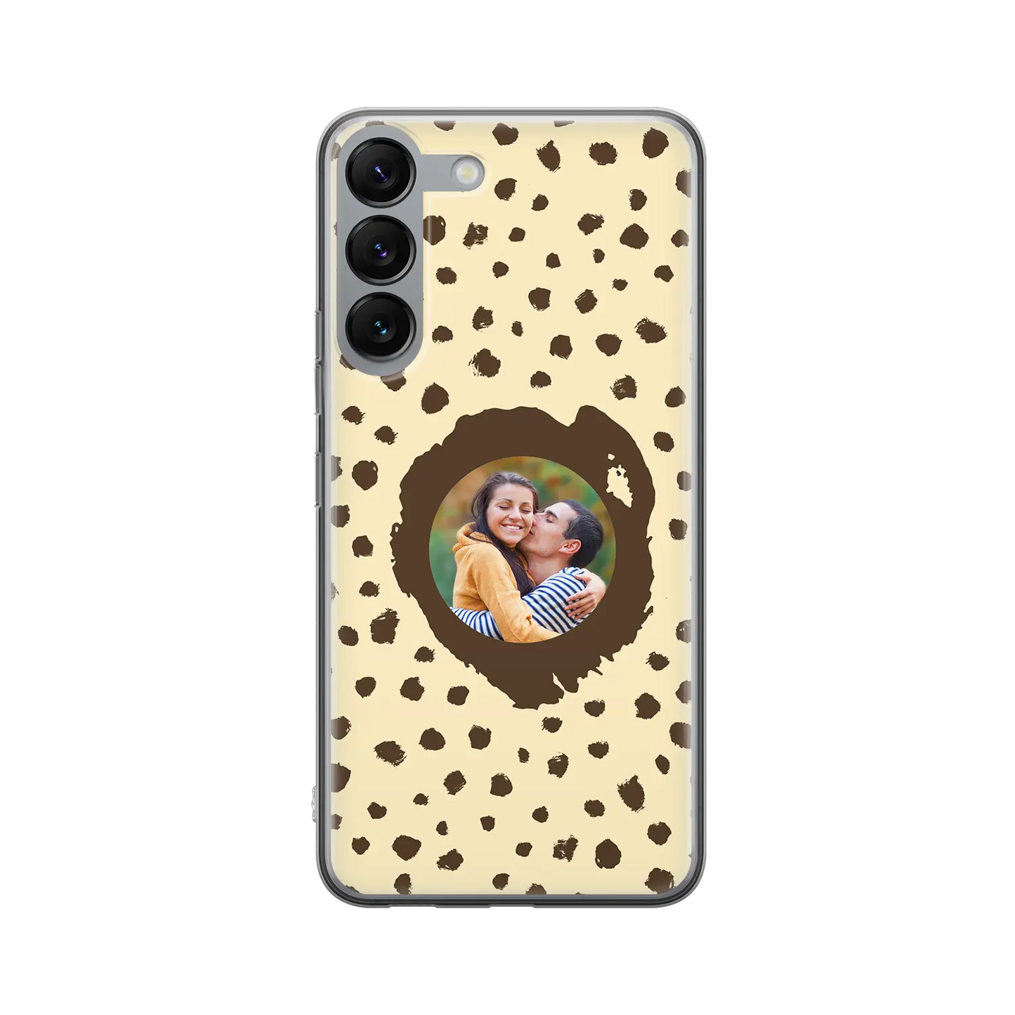 Grunge Dots Photo Style - Custom Galaxy S coque