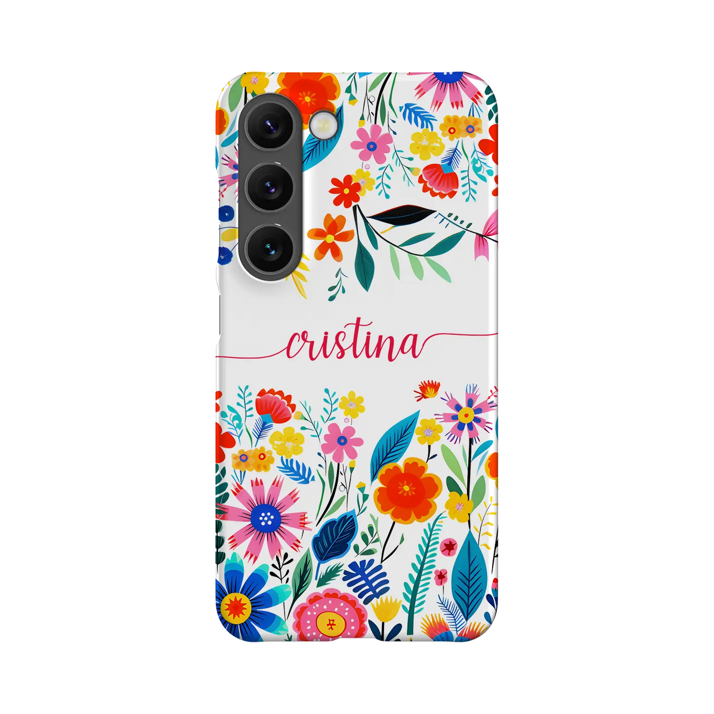 Happy Flowers - Coque Galaxy S personnalisée