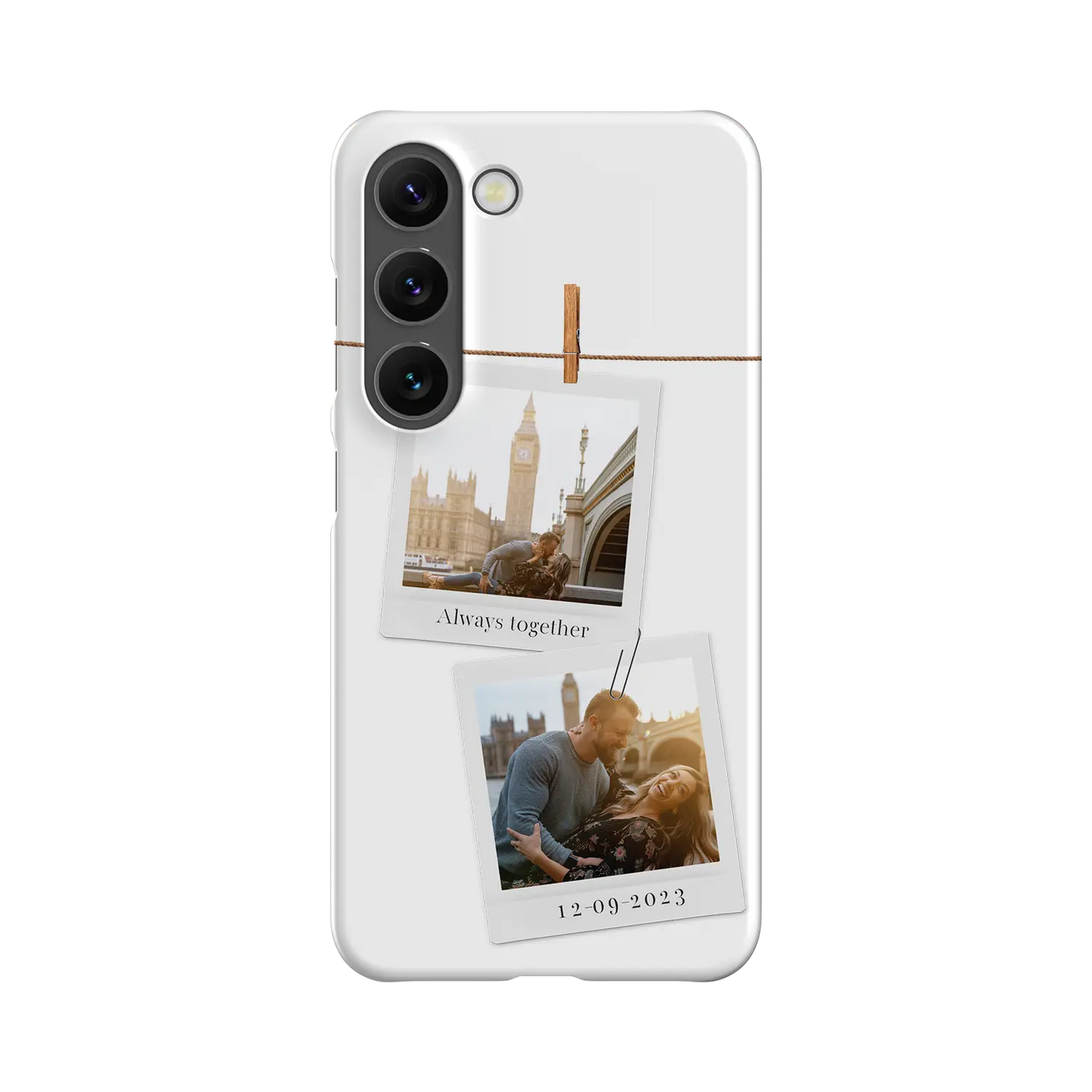 Polaroid Duo - Coque Galaxy S personnalisée