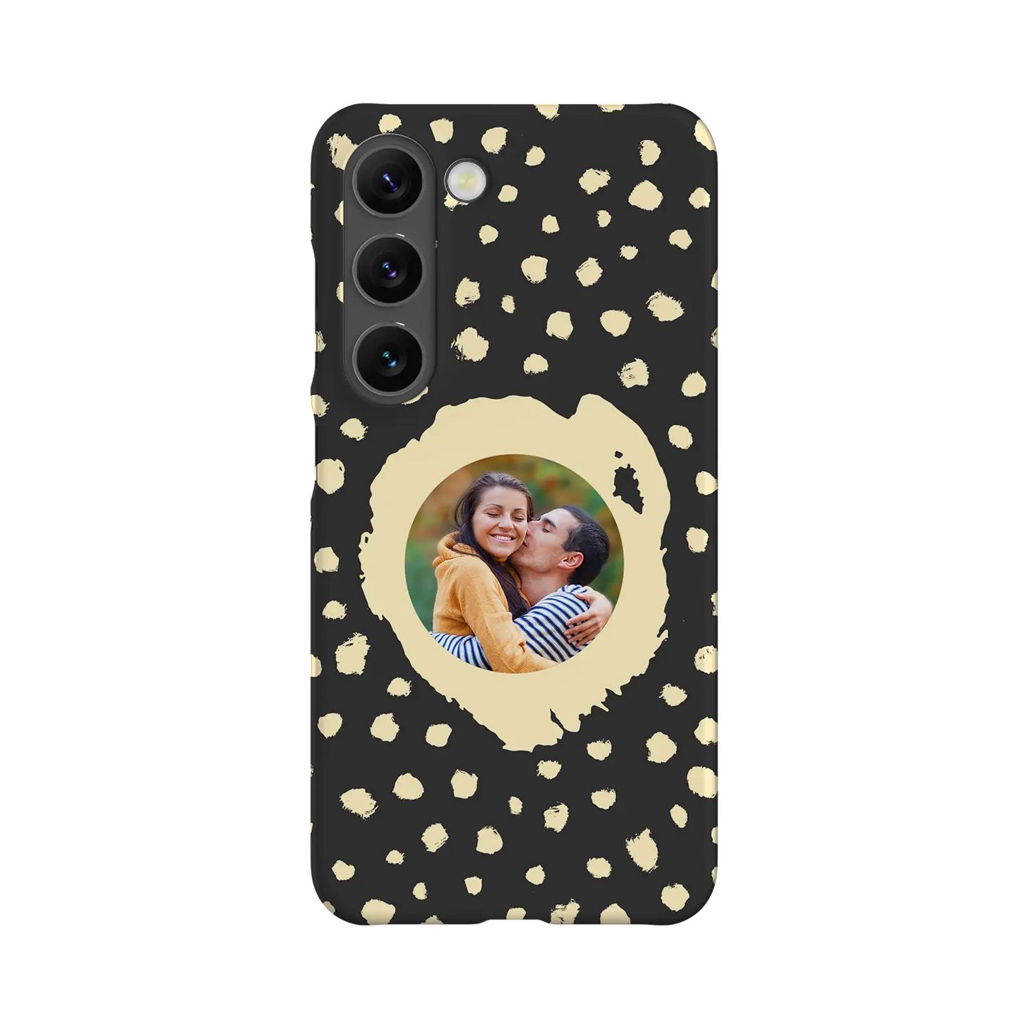 Grunge Dots Photo Style - Custom Galaxy S coque