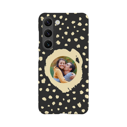 Grunge Dots Photo Style - Custom Galaxy S coque