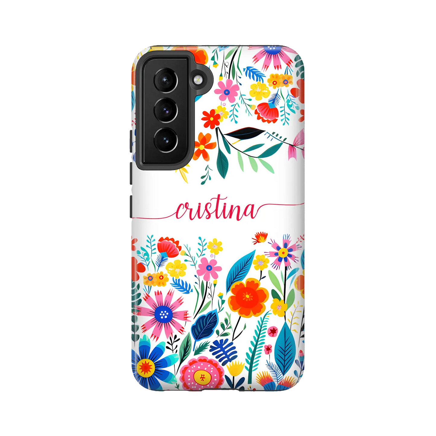 Happy Flowers - Coque Galaxy S personnalisée