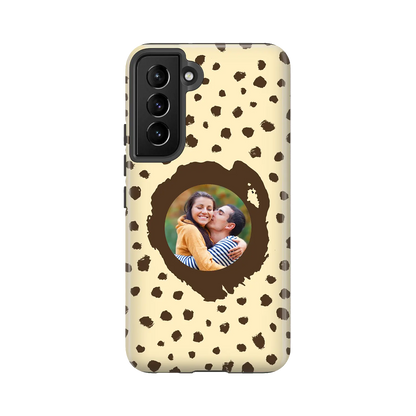 Grunge Dots Photo Style - Custom Galaxy S coque