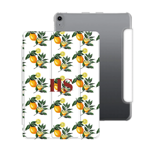 Motif citron - iPad personnalisé coque