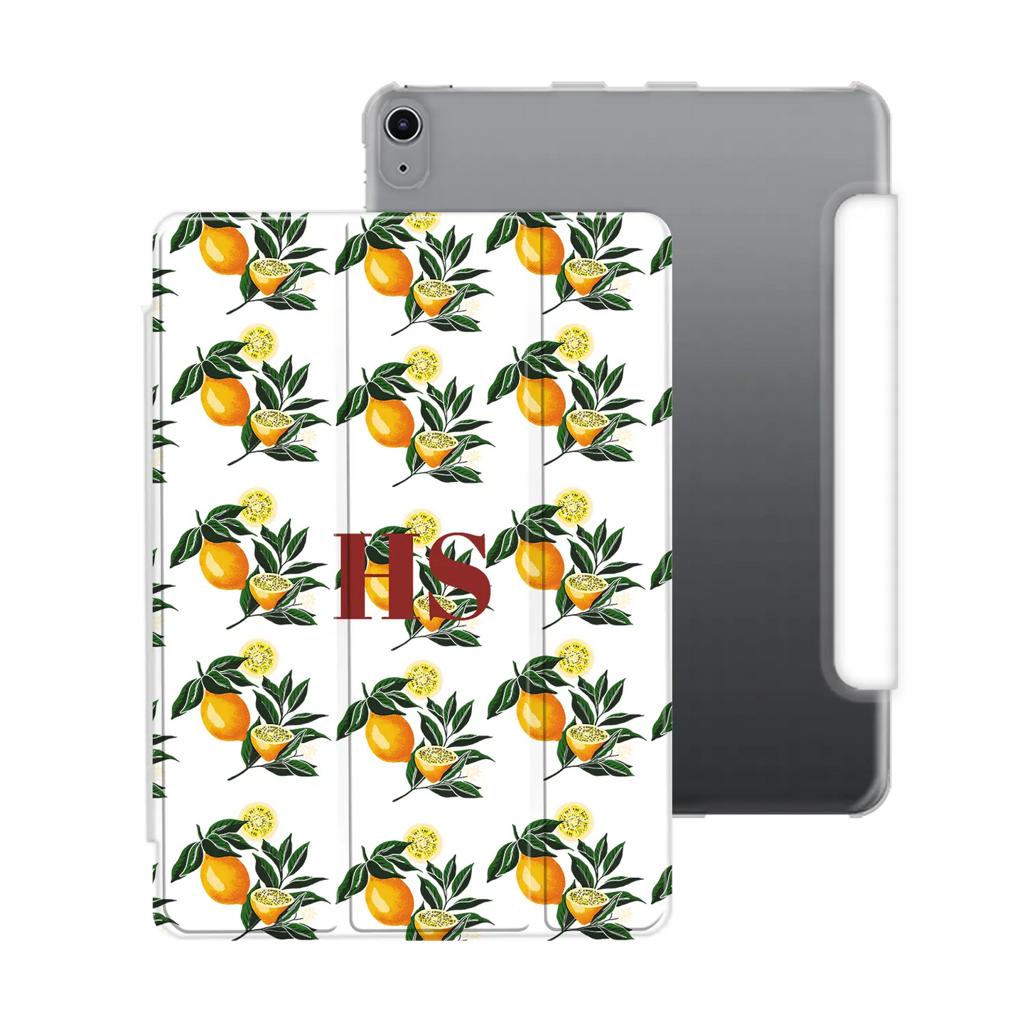 Motif citron - iPad personnalisé coque