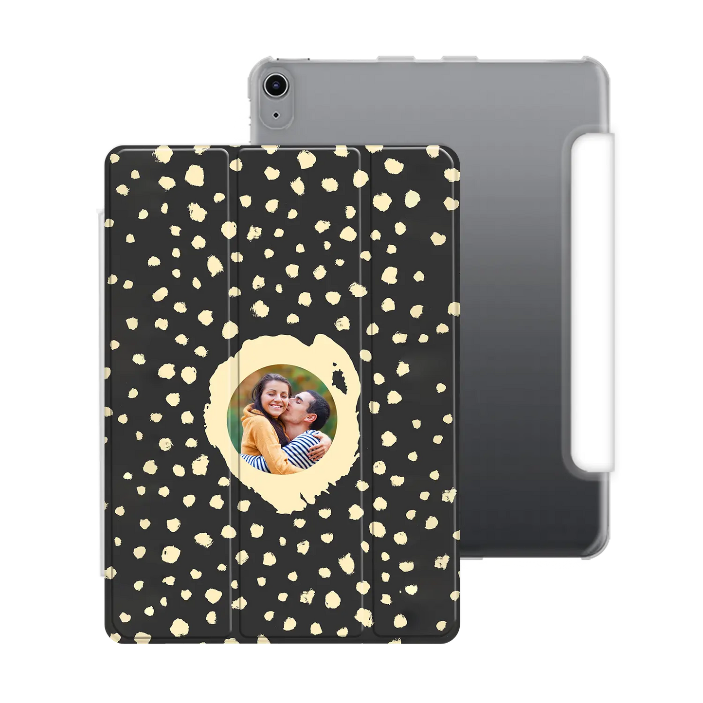 Grunge Dots Photo Style - Personnalisé iPad coque