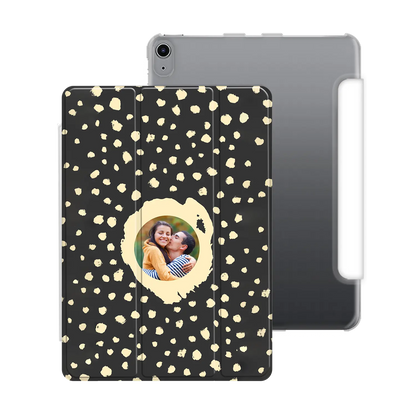 Grunge Dots Photo Style - Personnalisé iPad coque