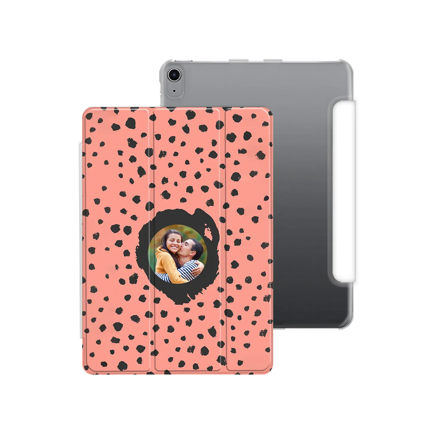 Grunge Dots Photo Style - Personnalisé iPad coque