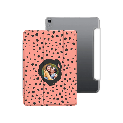 Grunge Dots Photo Style - Personnalisé iPad coque