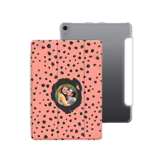 Grunge Dots Photo Style - Personnalisé iPad coque