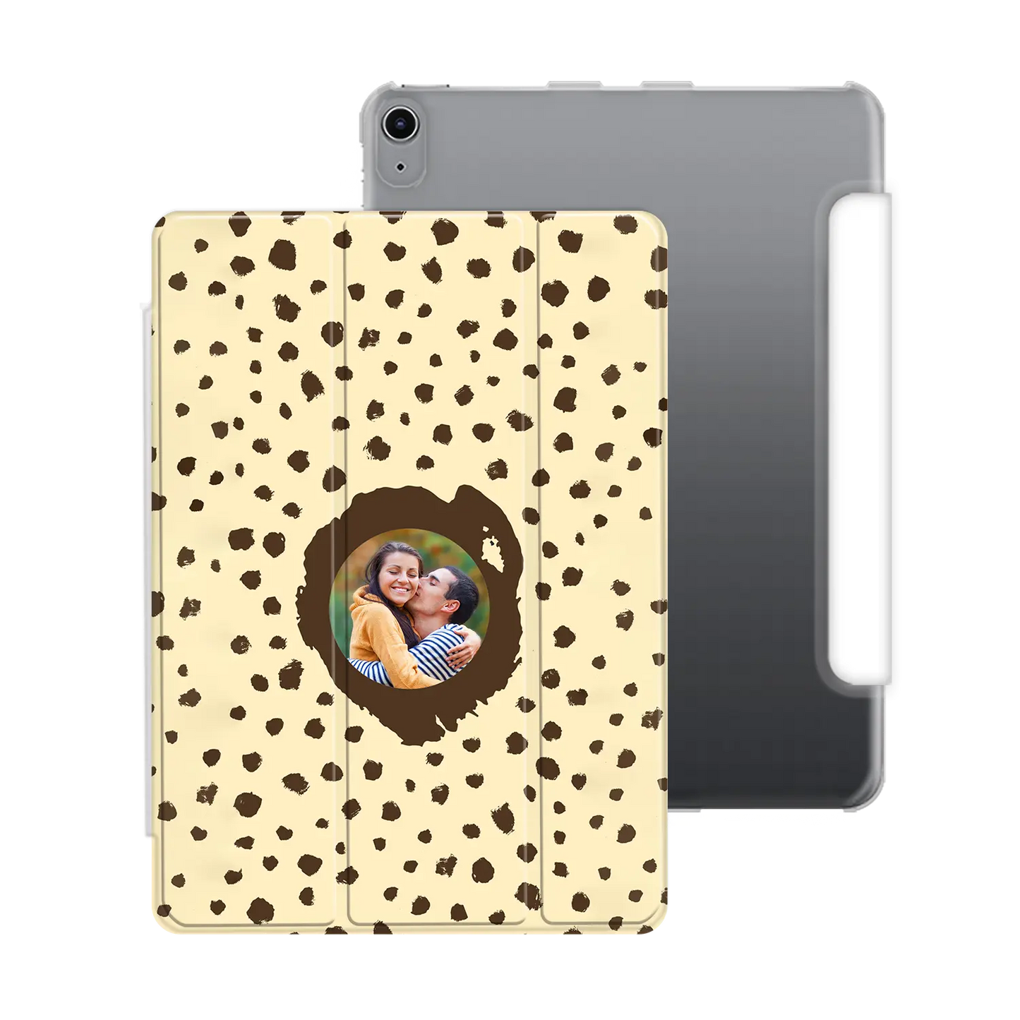 Grunge Dots Photo Style - Personnalisé iPad coque