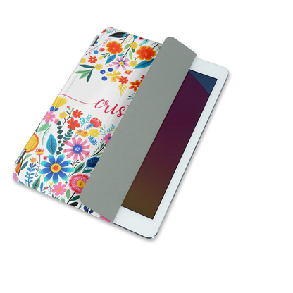 Happy Flowers - Coque iPad personnalisée