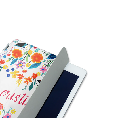 Happy Flowers - Coque iPad personnalisée