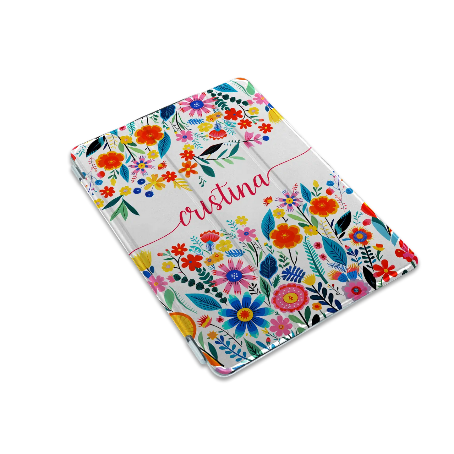 Happy Flowers - Coque iPad personnalisée