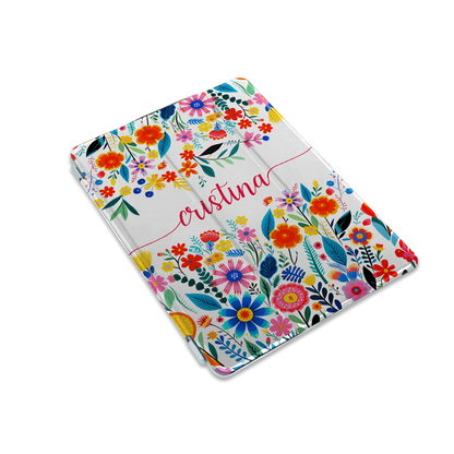 Happy Flowers - Coque iPad personnalisée