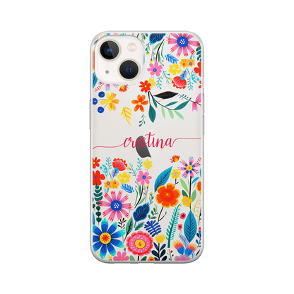 Happy Flowers - Coque personnaliséee pour iPhone