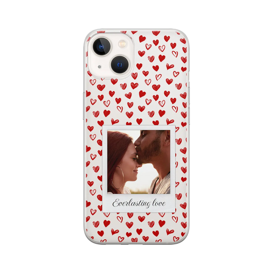 Polaroid Hearts - Coque iPhone personnalisée