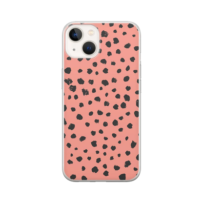 Grunge Dots - Coque iPhone Personnalisée