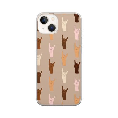 Mains du monde - Coque iPhone Personnalisée