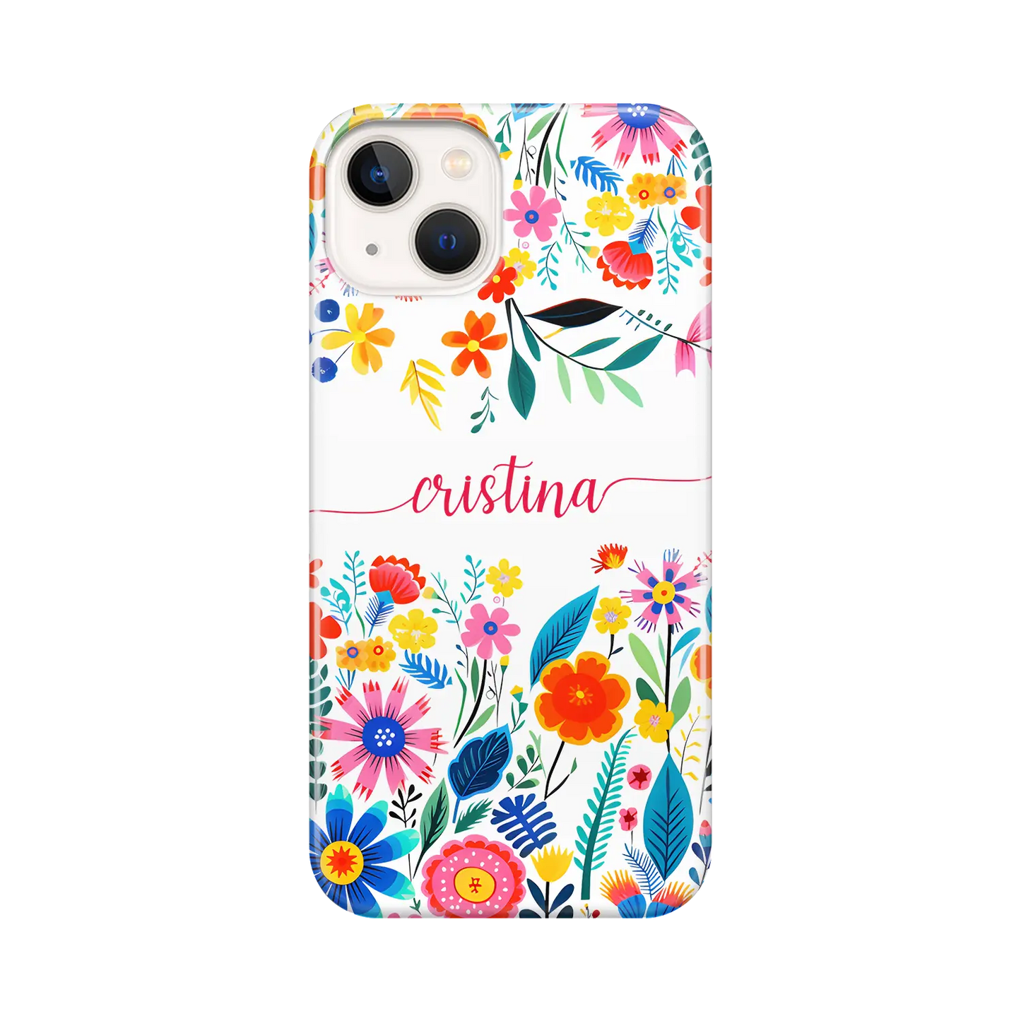 Happy Flowers - Coque personnaliséee pour iPhone