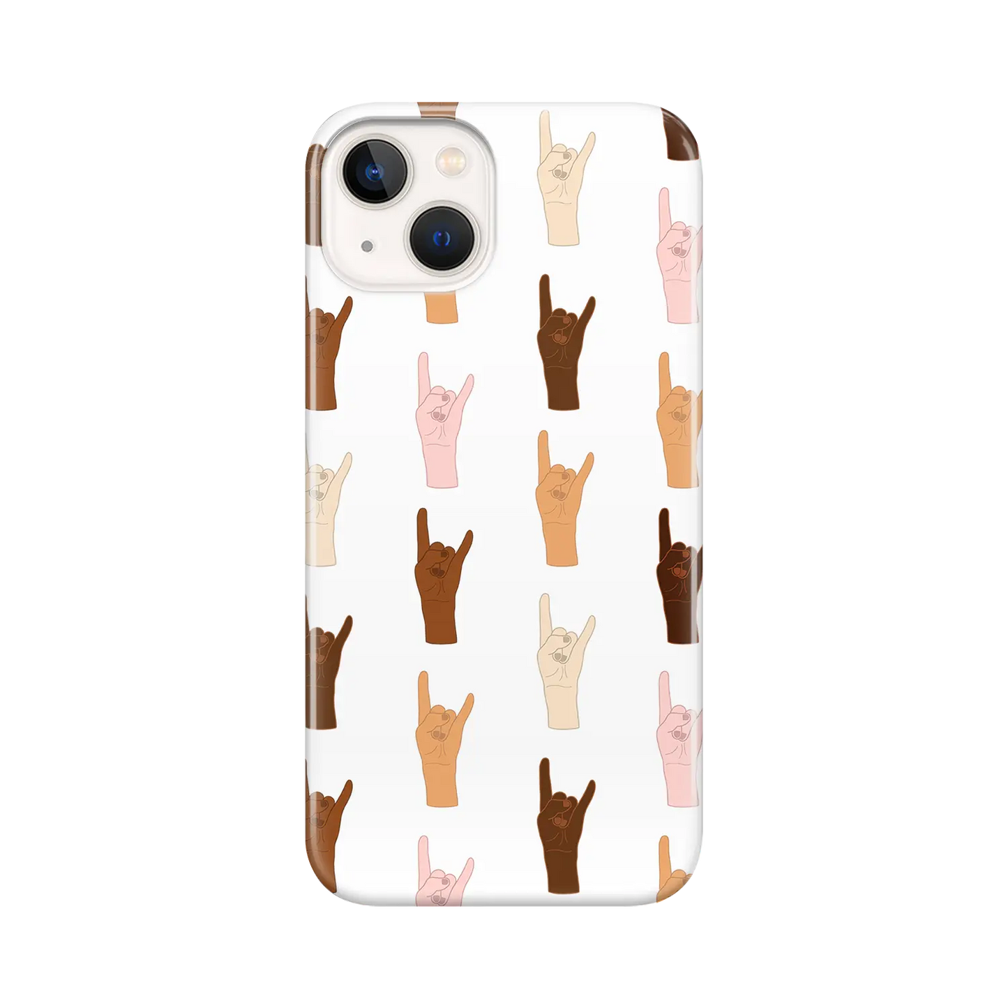 Mains du monde - Coque iPhone Personnalisée